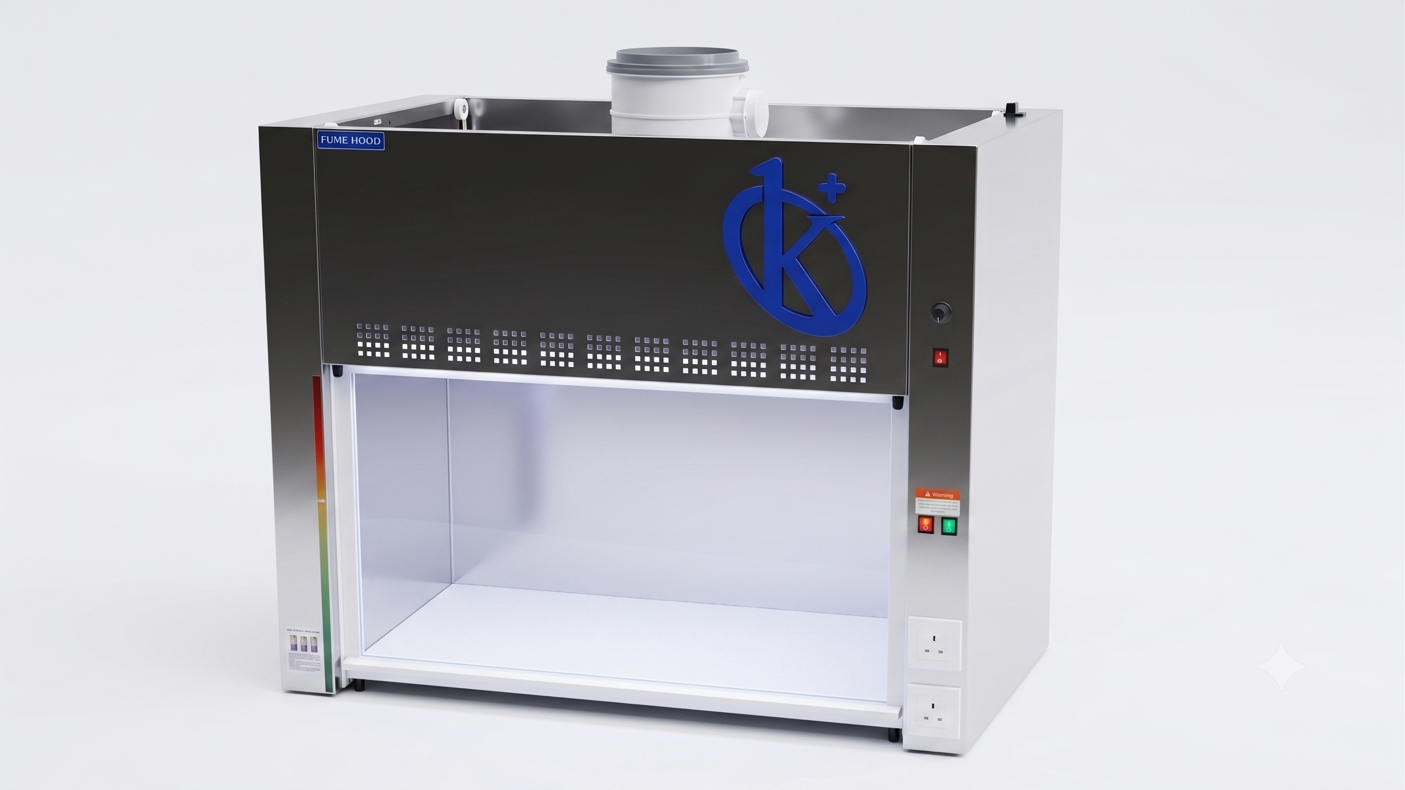 Stainless Steel AISI 304 Desktop Fume Extraction Hood – Model YR05810-SS