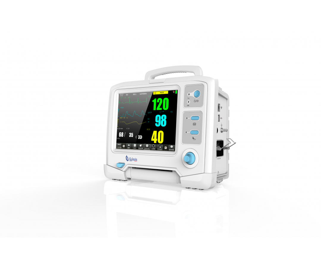 How are vital signs controlled through a patient monitor?