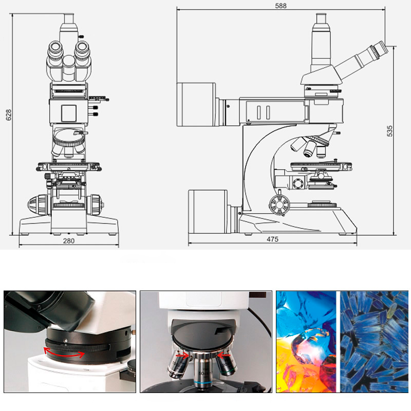 Polarizing Microscope YR0262 - YR0263 – 4